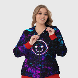 Женский 3D-костюм GLITCH SMILE ГЛИТЧ СМАЙЛ, цвет: 3D-красный — фото 2