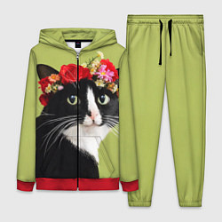 Женский костюм Кот и цветы