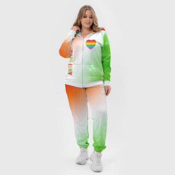 Женский 3D-костюм Pop It Anti Stress - Heart - Fire, цвет: 3D-белый — фото 2