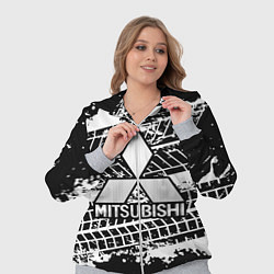 Женский 3D-костюм MITSUBISHI СЛЕДЫ ШИН, цвет: 3D-меланж — фото 2