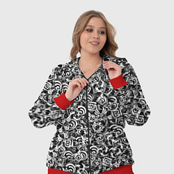 Женский 3D-костюм Genshin impact elements, цвет: 3D-красный — фото 2