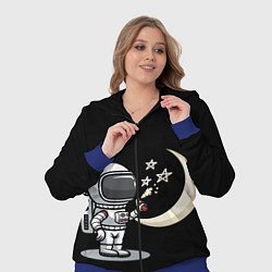 Женский 3D-костюм Космонавт рисует звезды, цвет: 3D-синий — фото 2