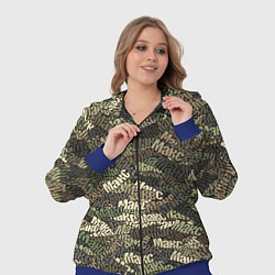 Женский 3D-костюм Именной камуфляж Макс, цвет: 3D-синий — фото 2