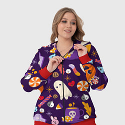 Женский 3D-костюм HALLOWEEN BTS BT21 PATTERN БТ21 БТС ХЕЛЛОУИН, цвет: 3D-красный — фото 2