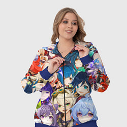 Женский 3D-костюм Genshin Impact - персонажи, цвет: 3D-синий — фото 2