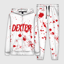 Женский 3D-костюм Dexter logo Декстер брызги крови, цвет: 3D-белый