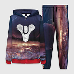 Женский 3D-костюм ДЕСТИНИ ЗЕМЛЯ ХАБ, СТРАННИК НАД ГОРОДОМ, цвет: 3D-красный