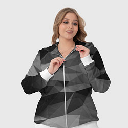 Женский 3D-костюм Чб абстракция, цвет: 3D-белый — фото 2