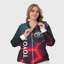 Женский 3D-костюм TOYOTA 3D NEON ТОЙОТА 3Д ПЛИТЫ НЕОН, цвет: 3D-белый — фото 2