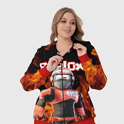Женский 3D-костюм ROBLOX FIRE РОБЛОКС ОГОНЬ ПОЖАРНЫЙ, цвет: 3D-красный — фото 2