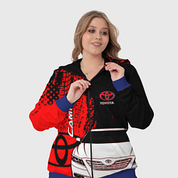 Женский 3D-костюм Camry Toyota glitch, цвет: 3D-синий — фото 2