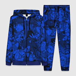 Женский костюм SONIC BLUE PATTERN СИНИЙ ЁЖ