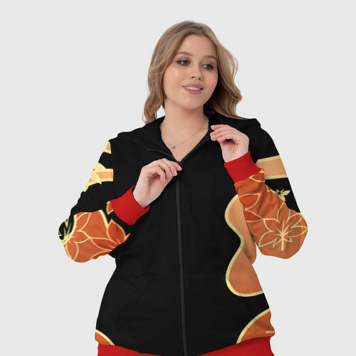 Женский костюм КАДЗУХА ПАТТЕРН / 3D-Красный – фото 3