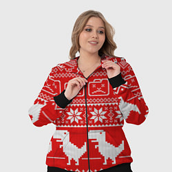 Женский 3D-костюм Вязаный принт, цвет: 3D-черный — фото 2