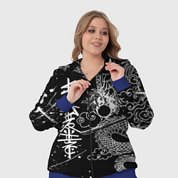 Женский 3D-костюм БЕЛЫЙ ДРАКОН ЯПОНИЯ WHITE DRAGON, цвет: 3D-синий — фото 2