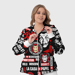 Женский 3D-костюм БУМАЖНЫЙ ДОМ ЛОГОБОМБИНГ LA CASA DE PAPEL, цвет: 3D-белый — фото 2