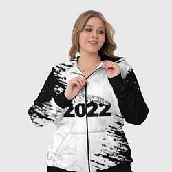 Женский 3D-костюм Тигр отдыхает на цифре 2022, цвет: 3D-черный — фото 2