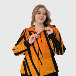 Женский 3D-костюм Шкура тигра диагональ, цвет: 3D-черный — фото 2