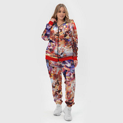 Женский 3D-костюм Новый год в геншин импакте все герои, цвет: 3D-красный — фото 2