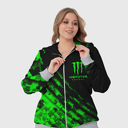 Женский 3D-костюм Monster Energy Текстура, цвет: 3D-меланж — фото 2