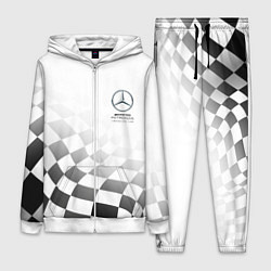Женский костюм MERCEDES, МЕРСЕДЕС СПОРТ, ФИНИШНЫЙ ФЛАГ, ФОРМУЛА 1