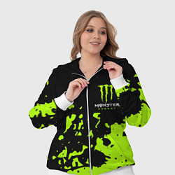 Женский 3D-костюм Monster Energy green, цвет: 3D-белый — фото 2