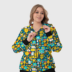 Женский 3D-костюм Трейдер Криптовалют, цвет: 3D-черный — фото 2