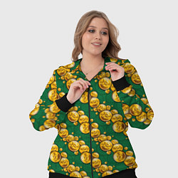 Женский 3D-костюм Биткоины Криптовалюта, цвет: 3D-черный — фото 2