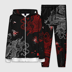 Женский костюм Китайский дракон Красно - Белый