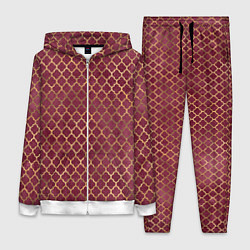 Женский костюм Gold & Red pattern