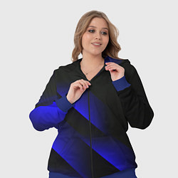 Женский 3D-костюм Blue Fade 3D Синий градиент, цвет: 3D-синий — фото 2