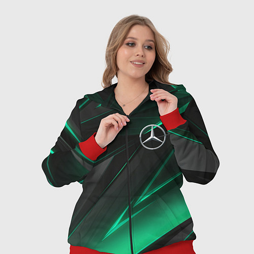 Женский костюм MERCEDES-BENZ AMG NEON STRIPES PETRONAS / 3D-Красный – фото 3
