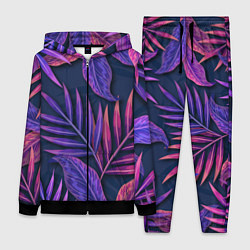 Женский 3D-костюм Neon Tropical plants pattern, цвет: 3D-черный