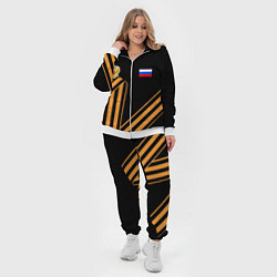 Женский 3D-костюм Герб России - георгиевская лента, цвет: 3D-белый — фото 2