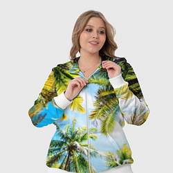 Женский 3D-костюм Пальмы под солнцем, цвет: 3D-белый — фото 2
