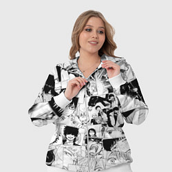 Женский 3D-костюм Синий Экзорцист паттерн, цвет: 3D-белый — фото 2