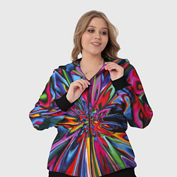 Женский 3D-костюм Color pattern Impressionism, цвет: 3D-черный — фото 2