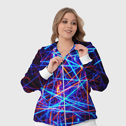 Женский 3D-костюм Neon pattern Fashion 2055, цвет: 3D-белый — фото 2