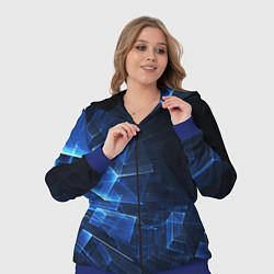 Женский 3D-костюм Трехмерные кубы, цвет: 3D-синий — фото 2