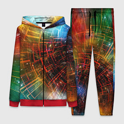 Женский 3D-костюм Portal - Neon Space - туннель из энергетических па, цвет: 3D-красный