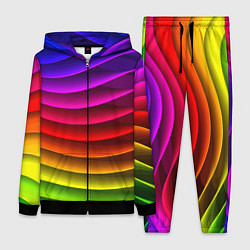 Женский костюм Color line neon pattern Abstraction Summer 2023