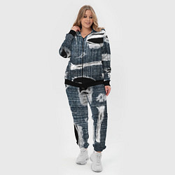 Женский 3D-костюм Джинсовое рваньё Fashion trend, цвет: 3D-черный — фото 2