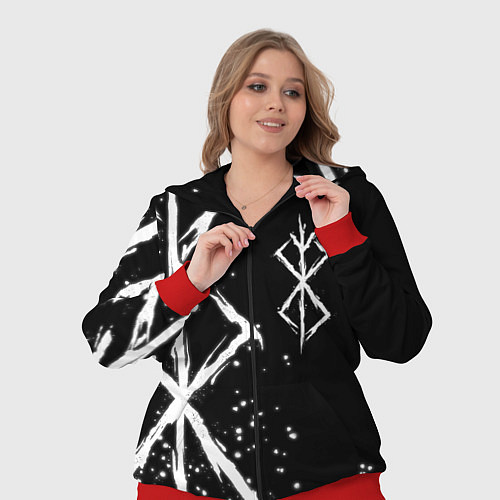 Женский костюм КЛЕЙМО ЖЕРТВЫ - БЕРСЕРК / 3D-Красный – фото 3