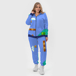 Женский 3D-костюм Марио дизайн, цвет: 3D-синий — фото 2