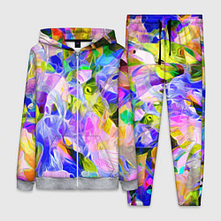 Женский 3D-костюм Красочный цветочный узор Весна - Лето 2023 Colorfu, цвет: 3D-меланж