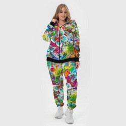 Женский 3D-костюм Яркое безумие Бабочки, кляксы, граффити, цвет: 3D-черный — фото 2