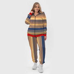 Женский 3D-костюм Цветные линии colored lines, цвет: 3D-красный — фото 2