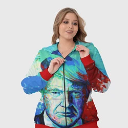 Женский 3D-костюм Дональд Трамп арт, цвет: 3D-красный — фото 2