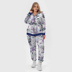Женский 3D-костюм Цветы Серый Букет, цвет: 3D-синий — фото 2