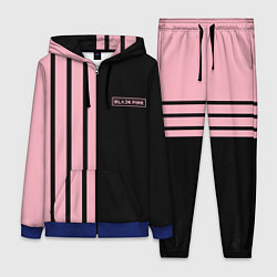 Женский 3D-костюм BLACKPINK HALF BLACK-PINK MINI LOGO, цвет: 3D-синий